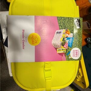 Sun Squad Yellow Picnic Cooler